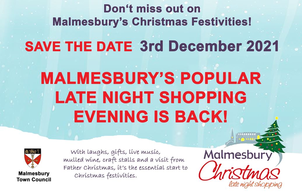 SAVE THE DATE - LATE NIGHT CHRISTMAS SHOPPING - 3RD DECEMBER 21